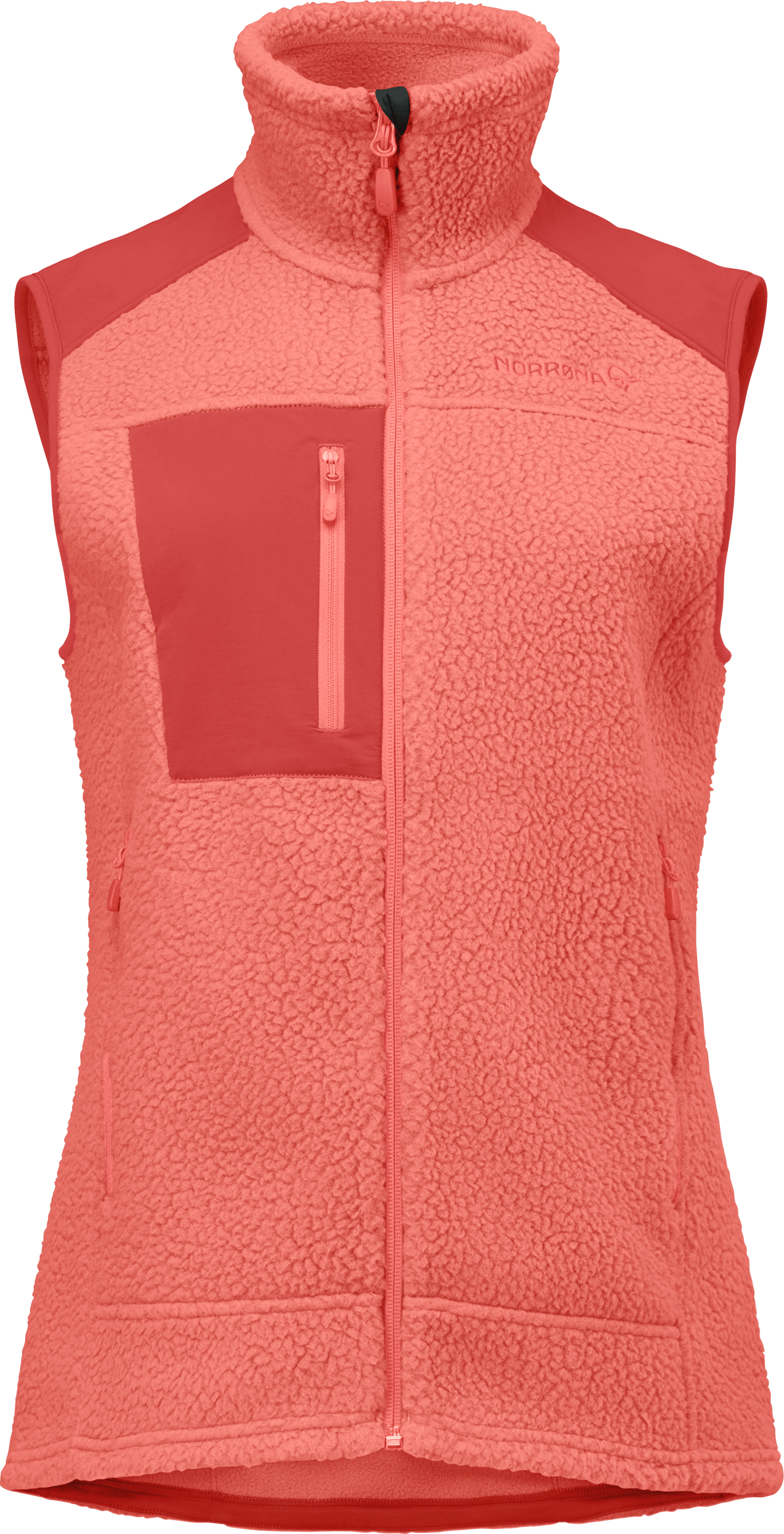 Norrøna Women's Trollveggen Warm3 Vest Deep Sea Coral/baked Apple