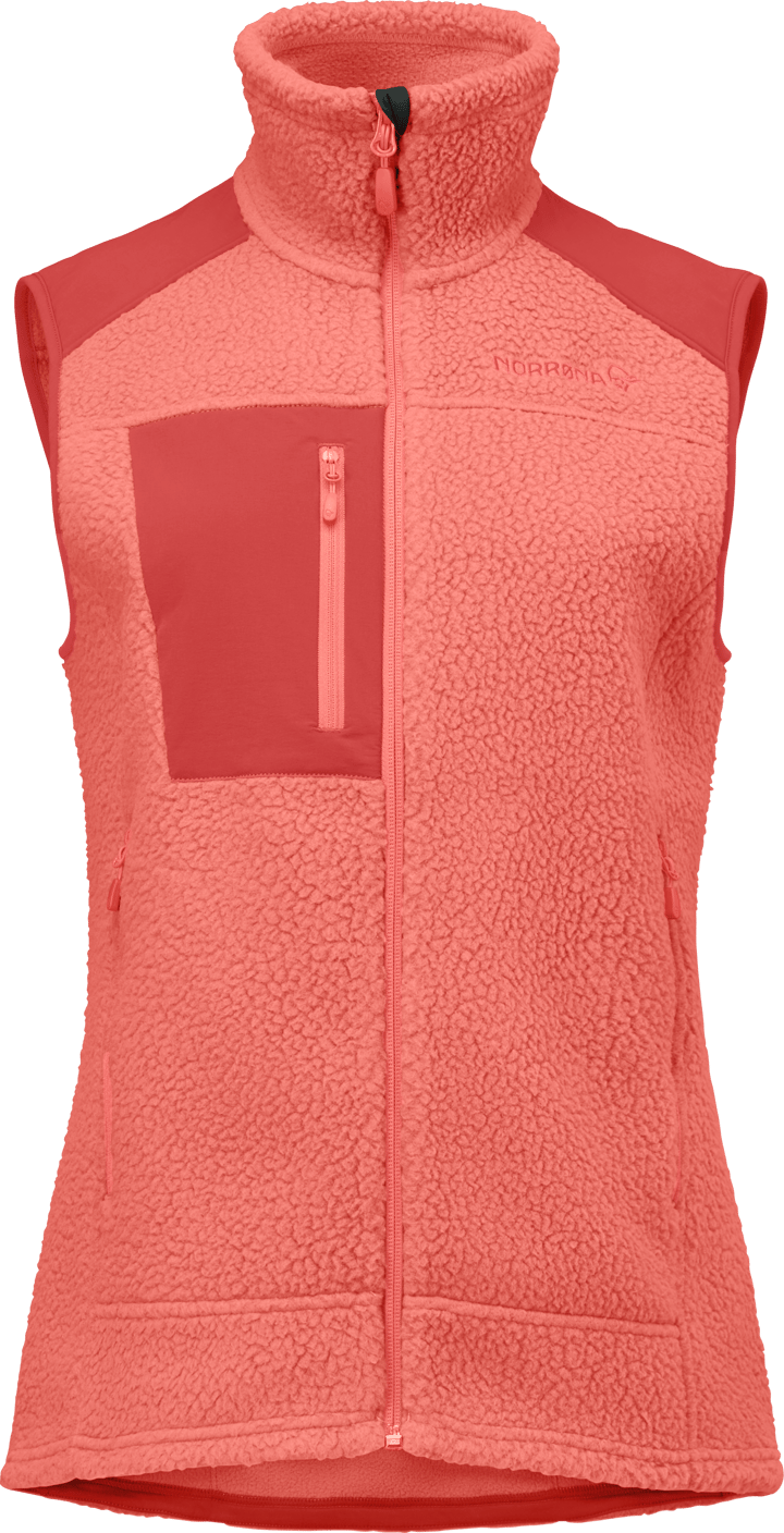 Norrøna Women's Trollveggen Warm3 Vest Deep Sea Coral/baked Apple Norrøna