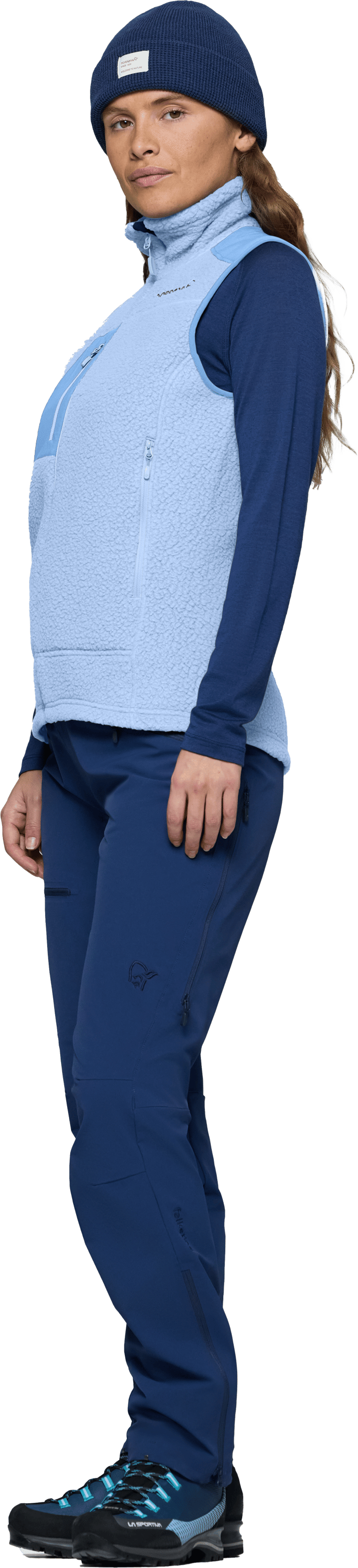 Norrøna Women's Trollveggen Warm3 Vest Cashmere Blue/allure Norrøna