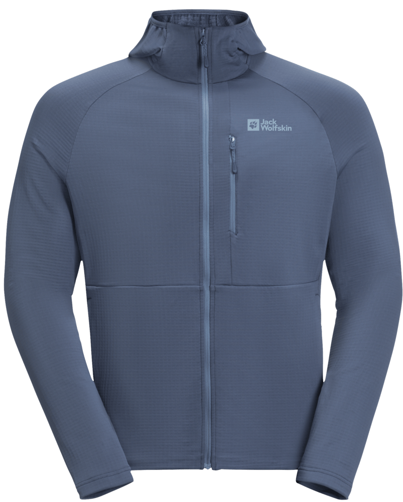 Jack Wolfskin Men's Kolbenberg Hooded Full Zip Evening Sky