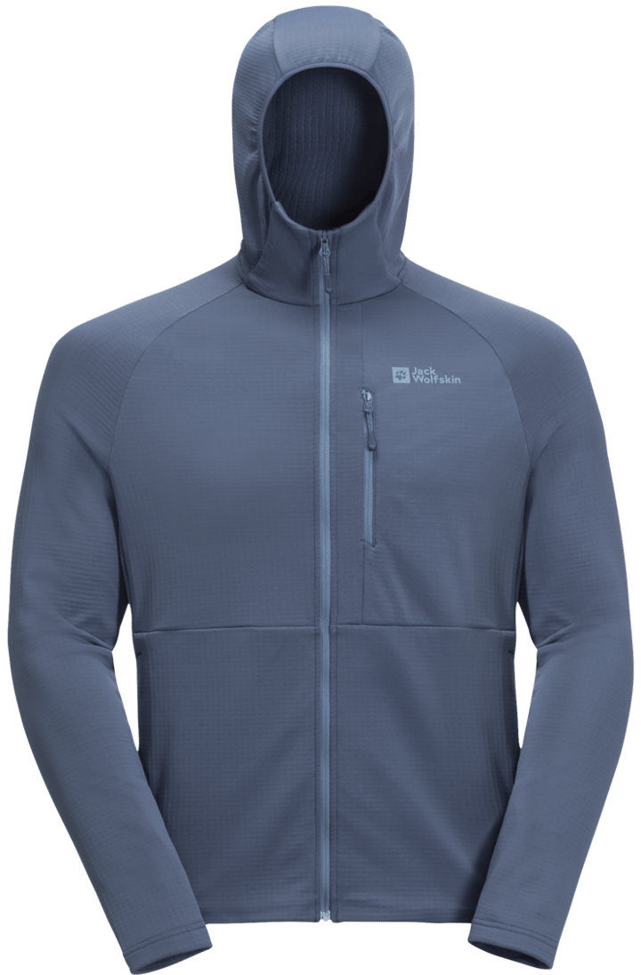Jack Wolfskin Men's Kolbenberg Hooded Full Zip Evening Sky Jack Wolfskin Jack Wolfskin Men's Kolbenberg Hooded Full Zip Evening Sky Jack Wolfskin