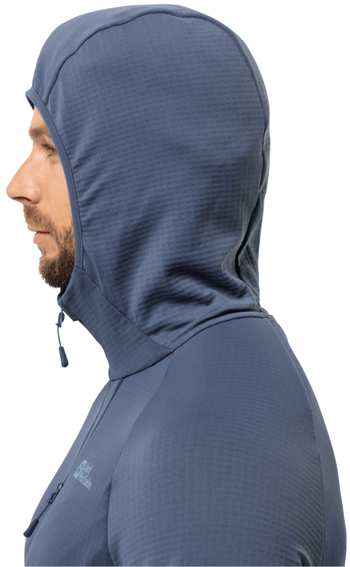 Jack Wolfskin Men's Kolbenberg Hooded Full Zip Evening Sky Jack Wolfskin Jack Wolfskin Men's Kolbenberg Hooded Full Zip Evening Sky Jack Wolfskin