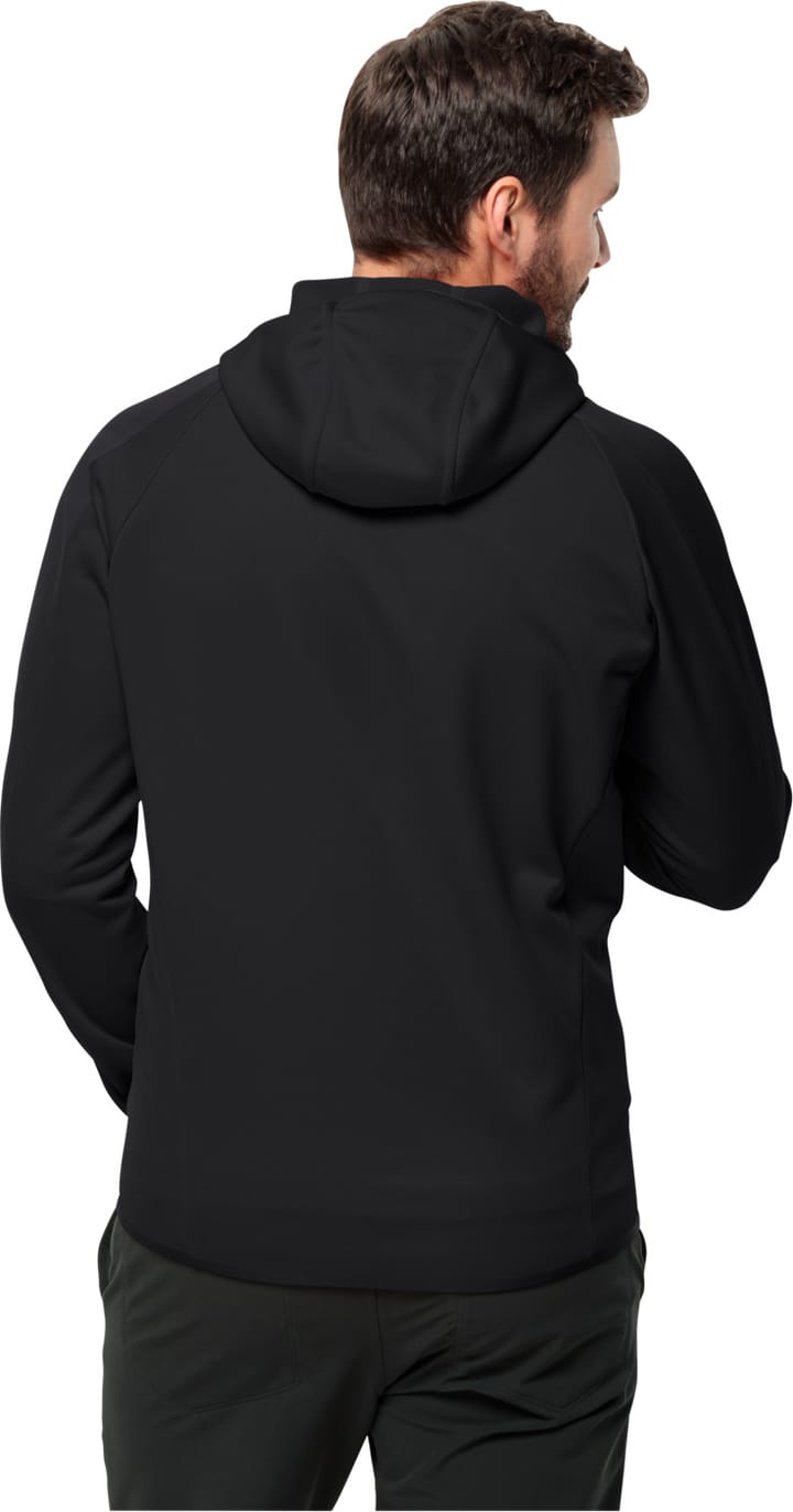 Jack Wolfskin Men's Alpgrat Hooded Full Zip Black Jack Wolfskin Jack Wolfskin Men's Alpgrat Hooded Full Zip Black Jack Wolfskin
