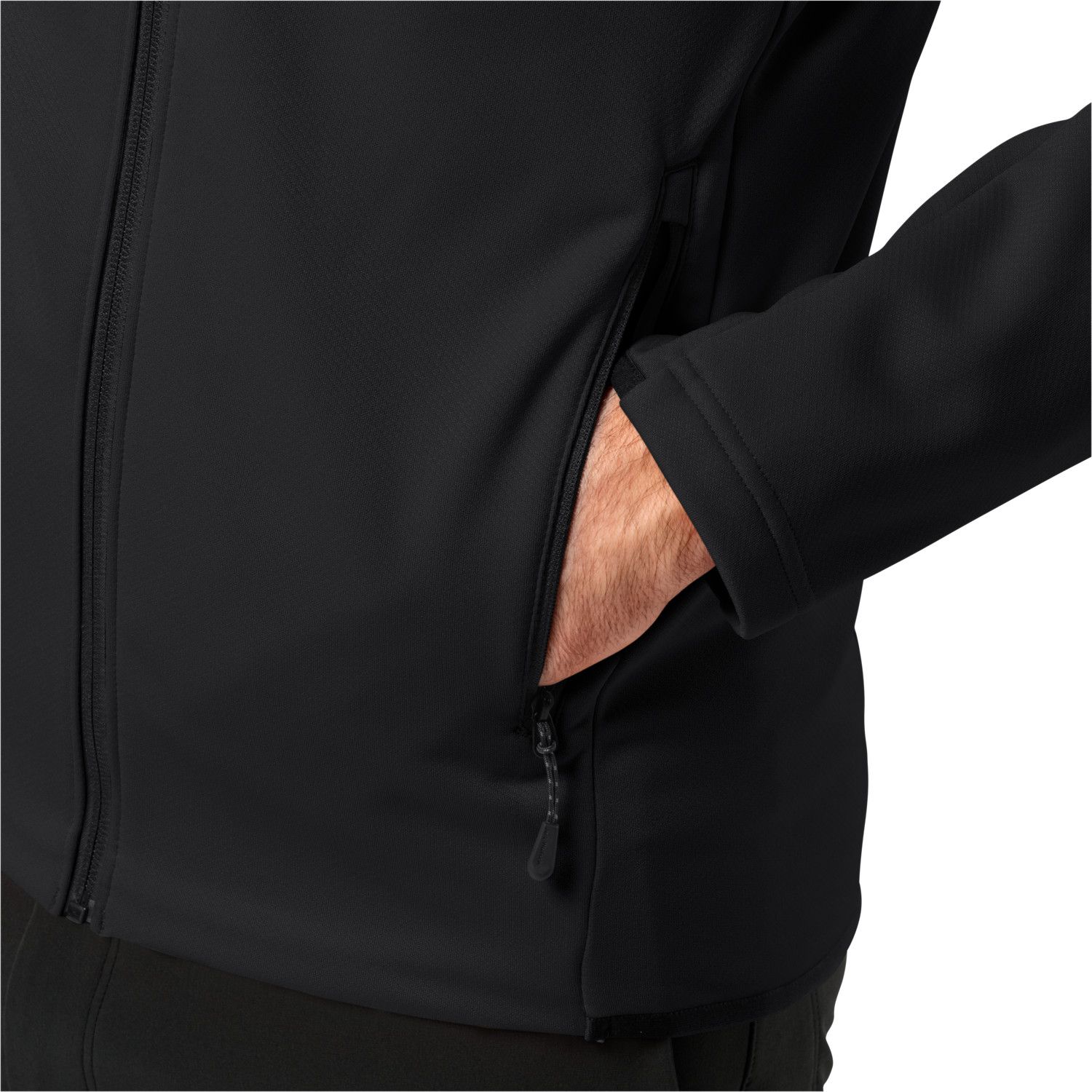 Jack Wolfskin Men's Alpgrat Hooded Full Zip Black | Buy Jack