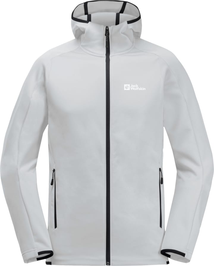Jack Wolfskin Men's Alpgrat Hooded Full Zip Cool Grey Jack Wolfskin