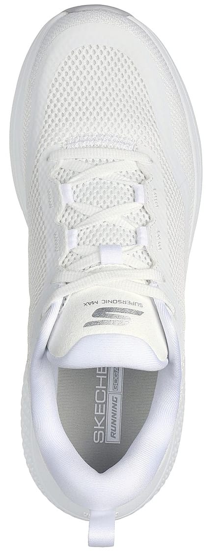 Skechers Womens Go Run Supersonic Max White/Silver Skechers