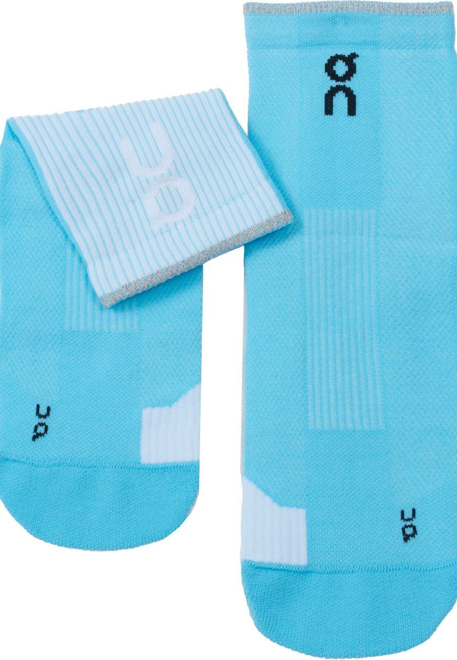 On Unisex Performance Run Sock Mid Horizon/White