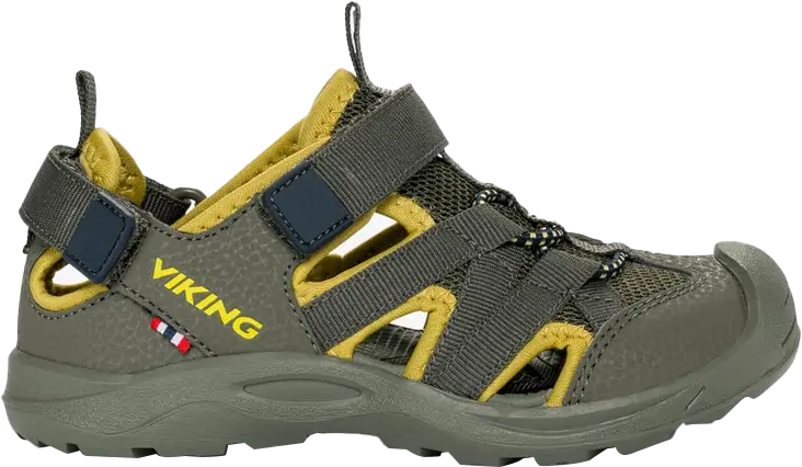 Viking Footwear Kids' Adventure Sandal 2v Olive  26
