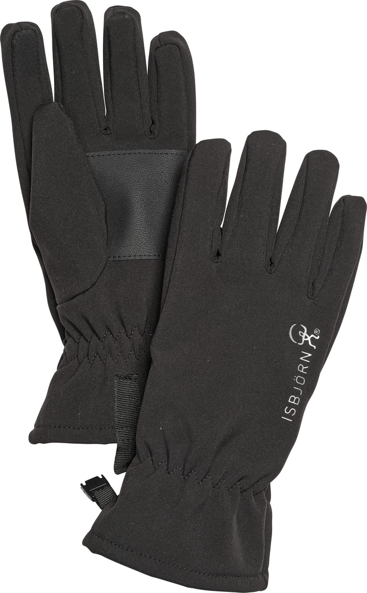 Isbjörn of Sweden Kids' Trail Softshell Finger Gloveail Softshell Finger Glove Black Isbjörn of Sweden