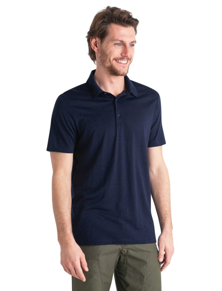 Icebreaker Men's Merino 150 Tech Lite III Short Sleeve Polo Midnight Navy Icebreaker Icebreaker Men's Merino 150 Tech Lite III Short Sleeve Polo Midnight Navy Icebreaker