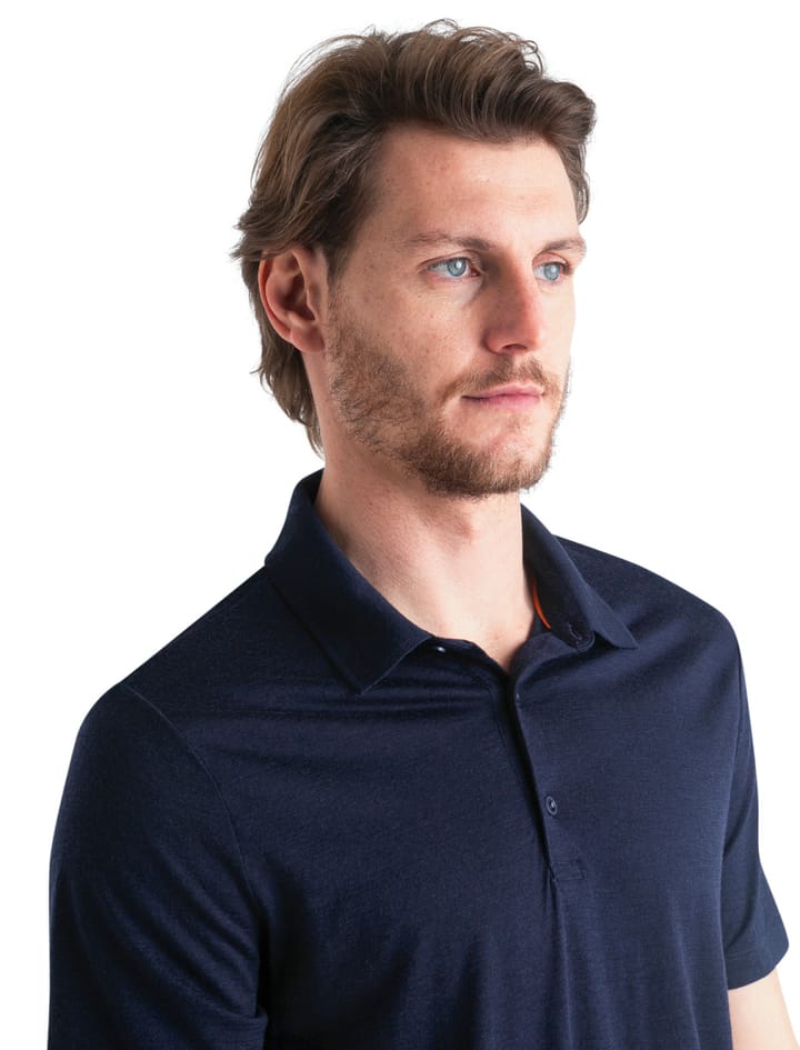 Icebreaker Men's Merino 150 Tech Lite III Short Sleeve Polo Midnight Navy Icebreaker Icebreaker Men's Merino 150 Tech Lite III Short Sleeve Polo Midnight Navy Icebreaker