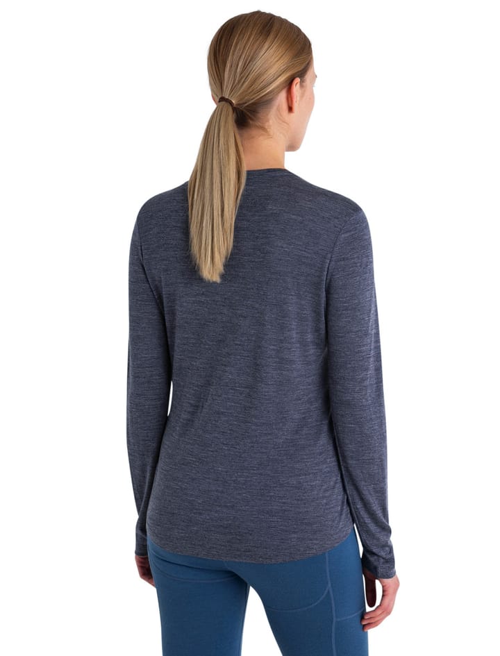 Icebreaker Women Merino 125 Cool-Lite™ Sphere Iii Ls Tee Midnight Navy Heather Icebreaker