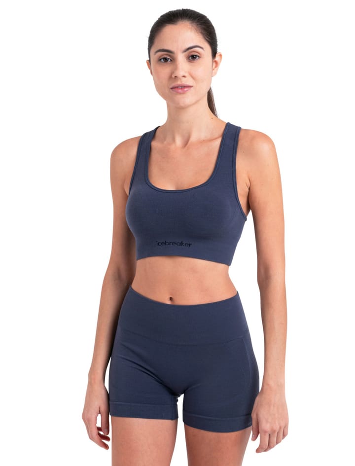 Icebreaker Women Merino Seamless Active Bra Graphite Icebreaker