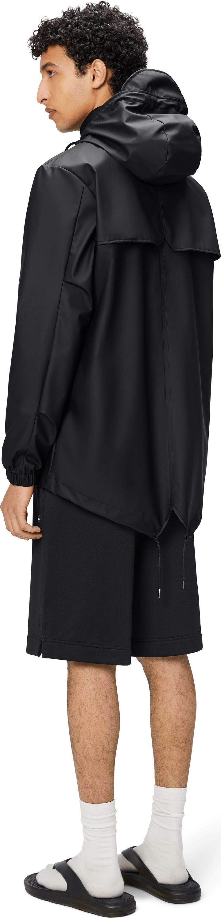 Rains Unisex Fishtail Jacket W3 Black Rains Rains Unisex Fishtail Jacket W3 Black Rains