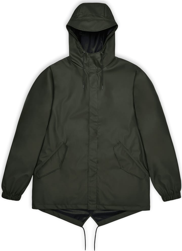 Rains Unisex Fishtail Jacket W3 Green Rains