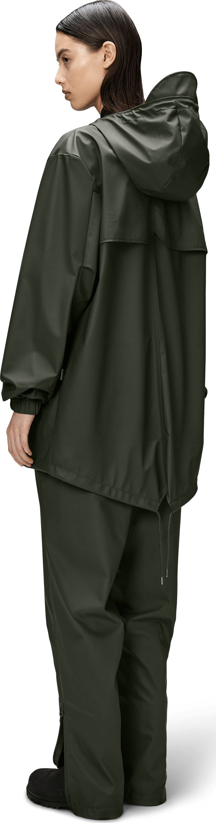 Rains Unisex Fishtail Jacket W3 Green Rains Rains Unisex Fishtail Jacket W3 Green Rains