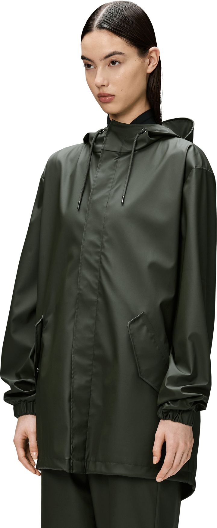 Rains Unisex Fishtail Jacket W3 Green Rains