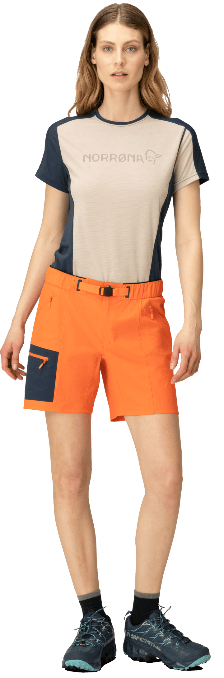 Norrøna Falketind Flex1 Light Shorts W'S Orange Alert Norrøna