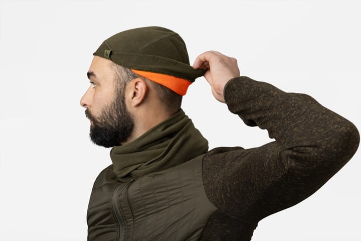 Seeland Reversible Fleece Hatt Pine Green/Hi-Vis Orange Seeland Seeland Reversible Fleece Hatt Pine Green/Hi-Vis Orange Seeland