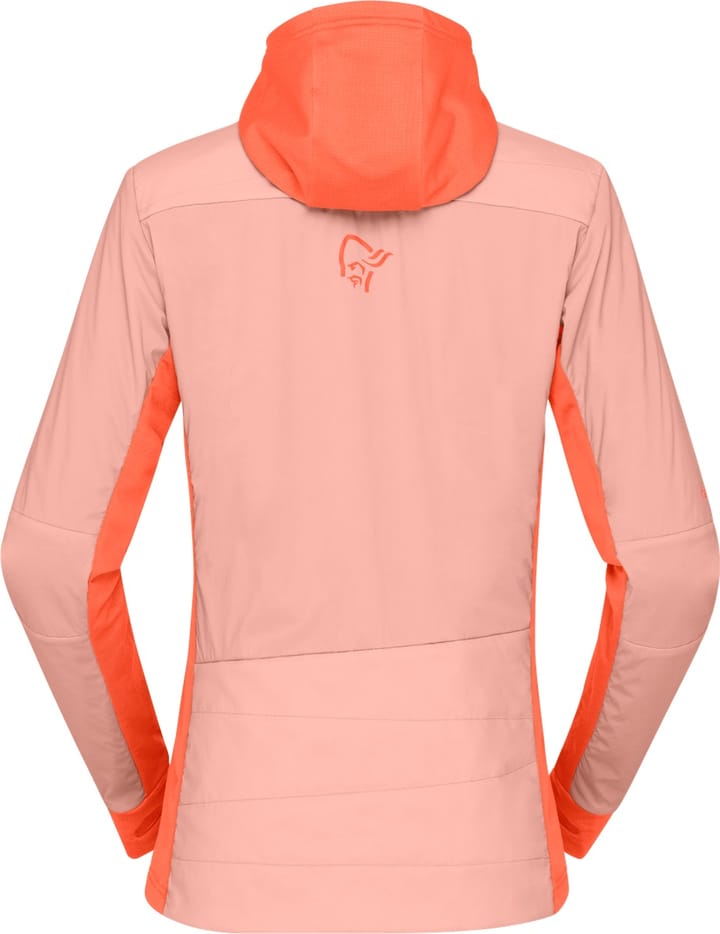 Norrøna Women's Falketind Alpha90 Insulated Zip Hood Orange Alert/Peach Amber Norrøna