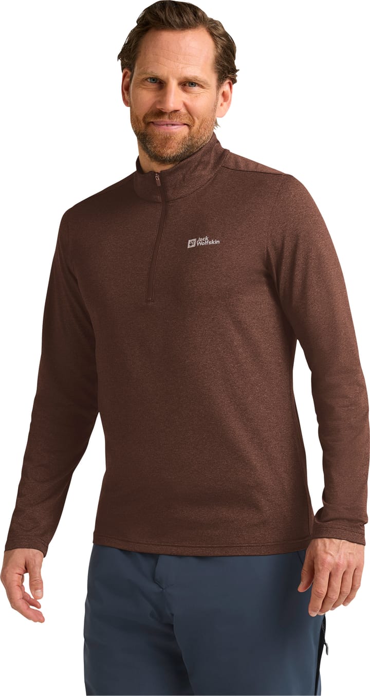 Jack Wolfskin Men's Sky Thermal Half Zip Hot Choc Jack Wolfskin
