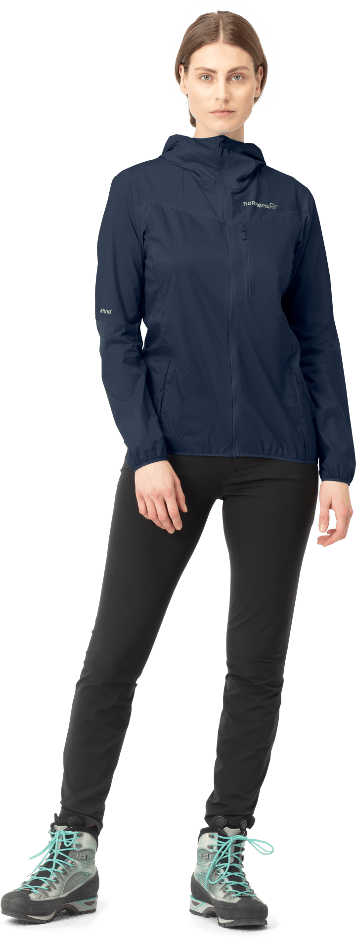 Women's Falketind aero60 Hood Indigo Night Norrøna