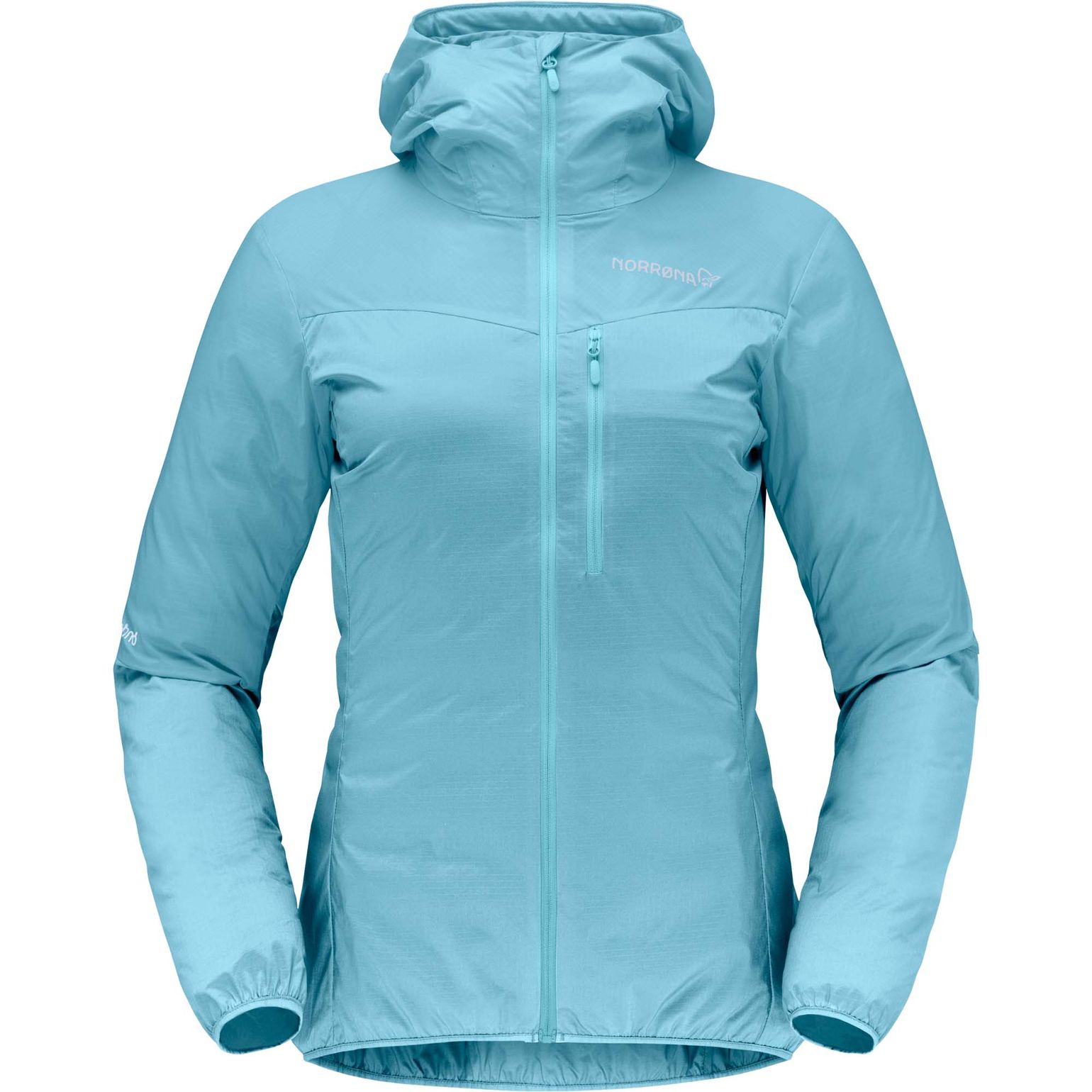 Norrøna Women's Falketind aero60 Hood Aqua Haze