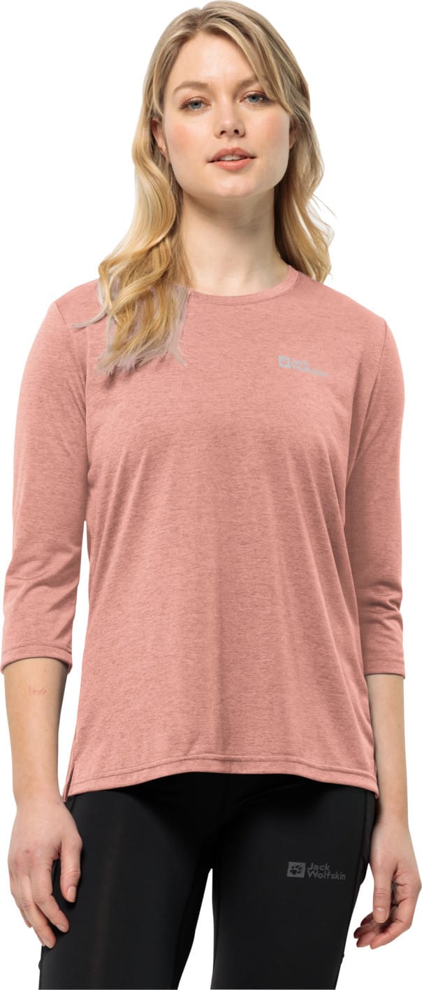 Jack Wolfskin Women's Crosstrail 3/4 Tee Rose Dawn Jack Wolfskin Jack Wolfskin Women's Crosstrail 3/4 Tee Rose Dawn Jack Wolfskin