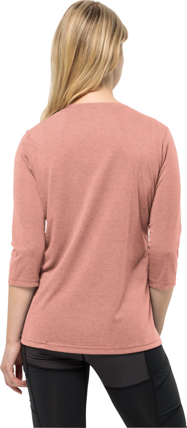 Jack Wolfskin Women's Crosstrail 3/4 Tee Rose Dawn Jack Wolfskin Jack Wolfskin Women's Crosstrail 3/4 Tee Rose Dawn Jack Wolfskin