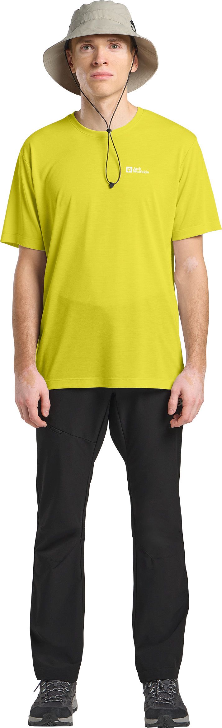 Jack Wolfskin Men's Vonnan Shortsleeve Tee Chartreuse Jack Wolfskin