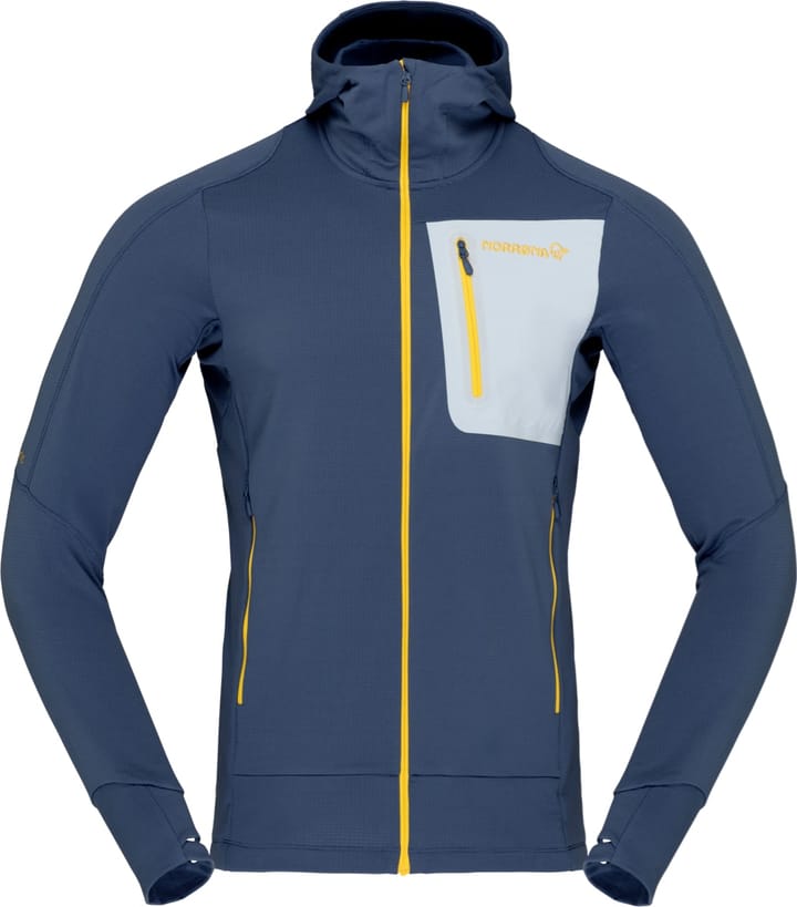 Norrøna Falketind Power Grid Hood M's Vintage Indigo Norrøna