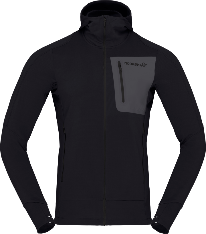 Norrøna Men's Falketind Power Grid Hood Caviar Norrøna