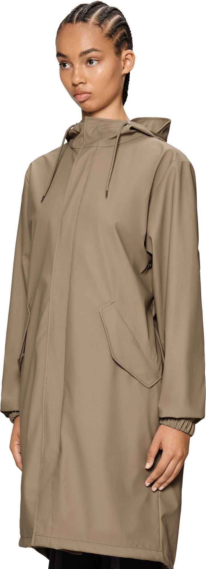 Rains Unisex Fishtail Parka Beige Rains