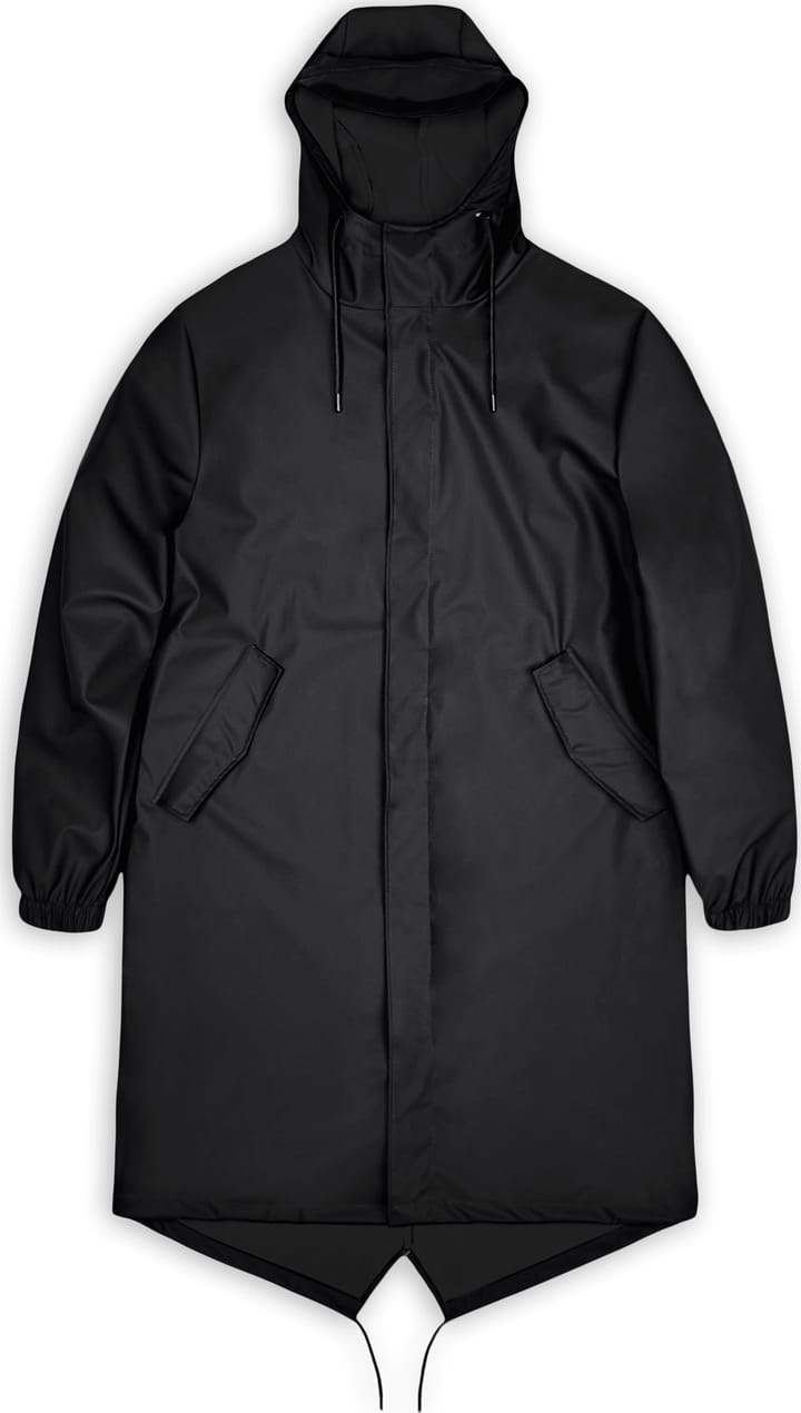 Rains Unisex Fishtail Parka Black Rains