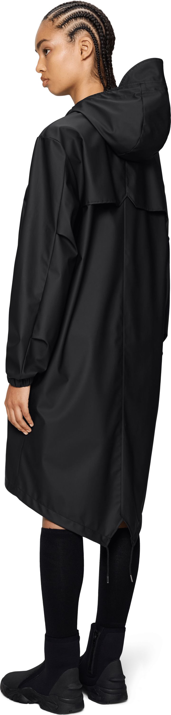 Rains Unisex Fishtail Parka Black Rains