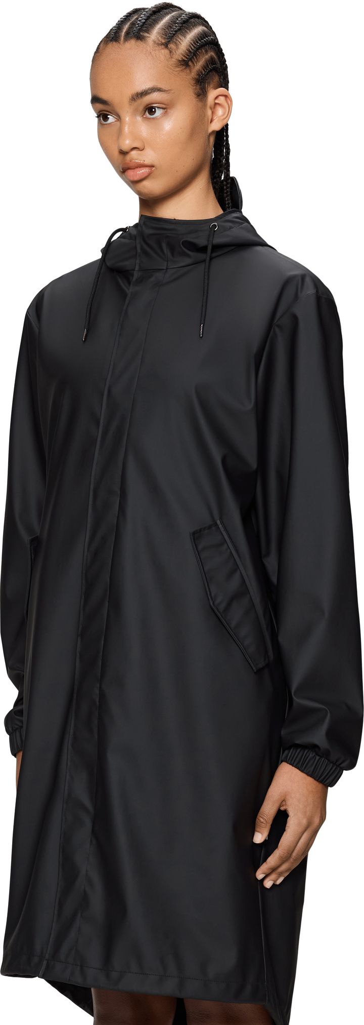Rains Unisex Fishtail Parka Black Rains
