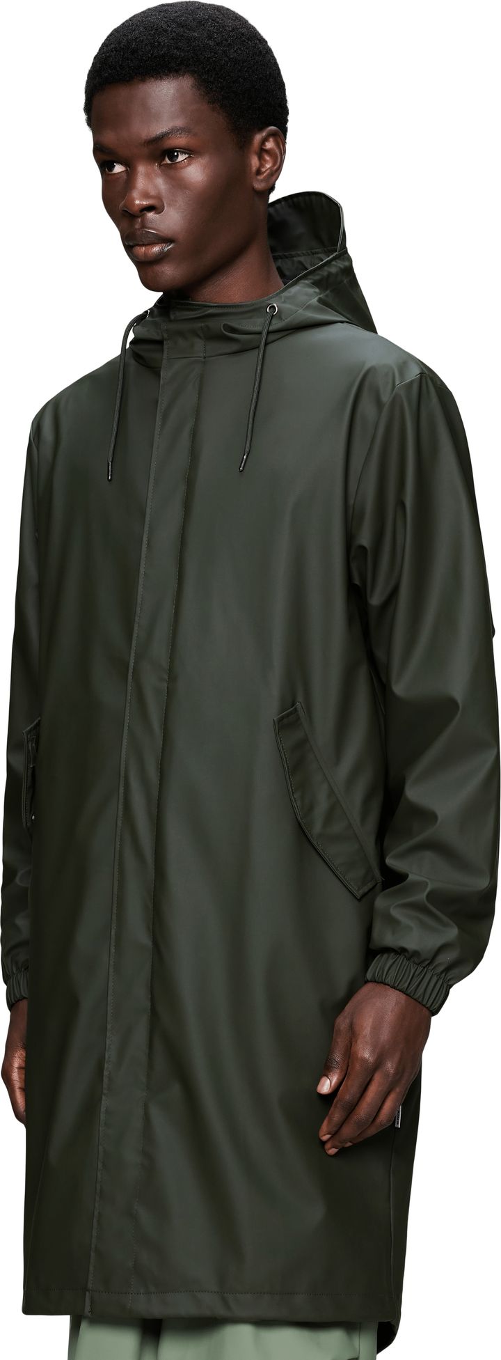 Rains Unisex Fishtail Parka Green Rains
