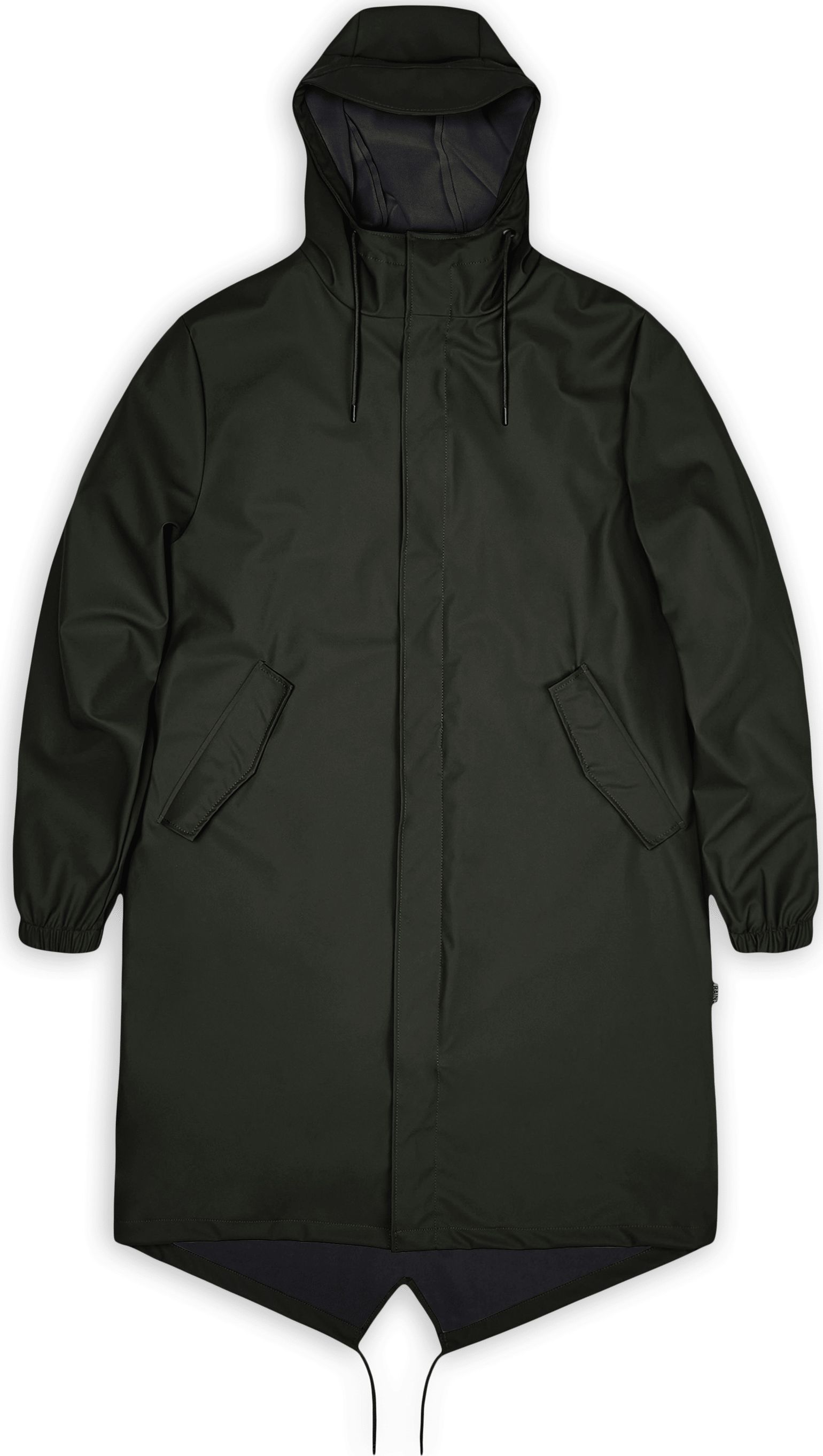 Rains Unisex Fishtail Parka Green