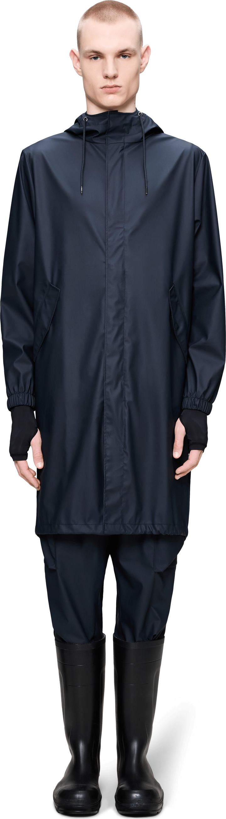 Rains Unisex Fishtail Parka Navy Rains