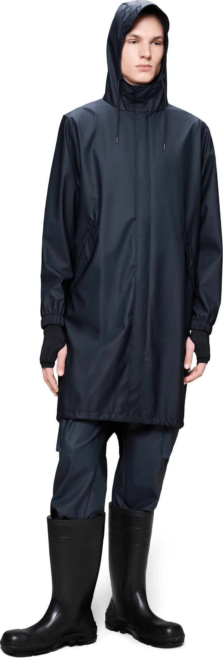 Rains Unisex Fishtail Parka Navy Rains