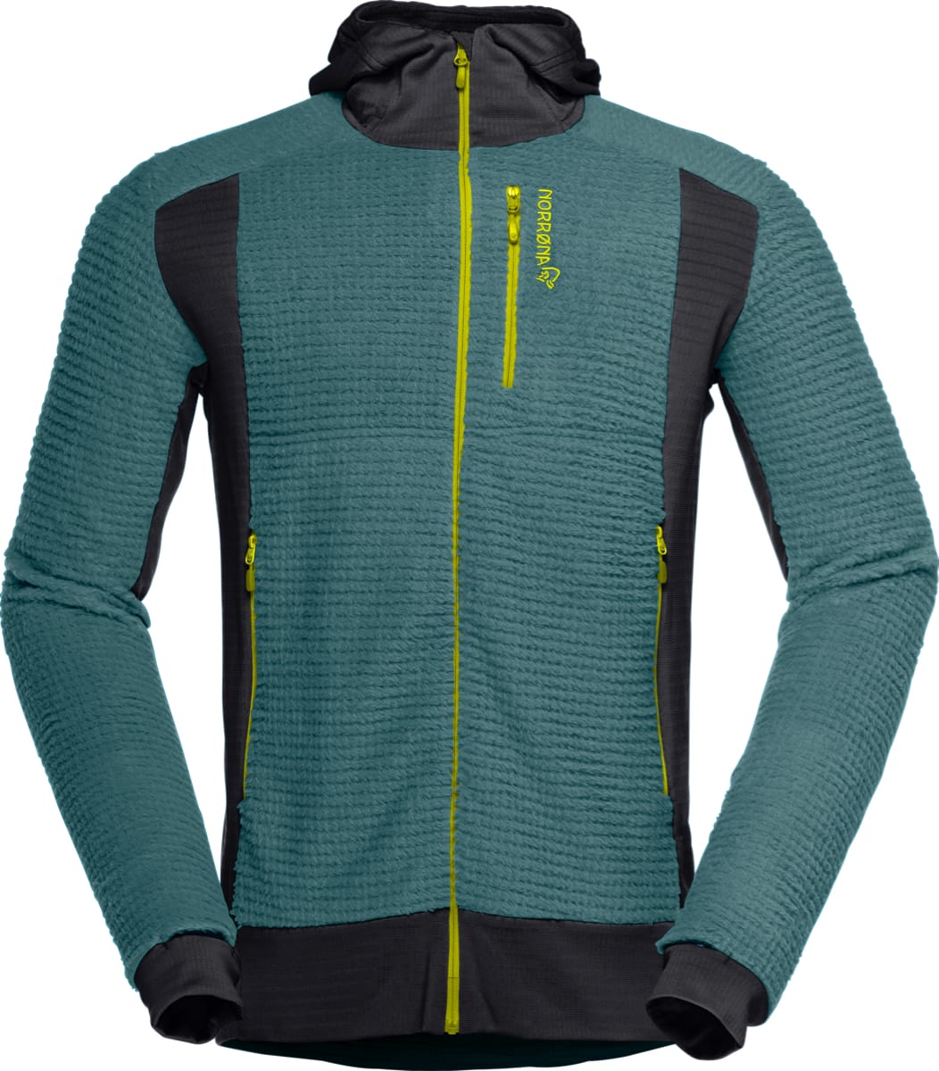 Norrøna Falketind Alpha120 Zip Hood M's North Atlantic/Caviar