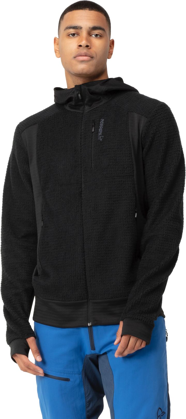 Norrøna Men's Falketind Alpha120 Zip Hood Caviar Black Norrøna Norrøna Men's Falketind Alpha120 Zip Hood Caviar Black Norrøna