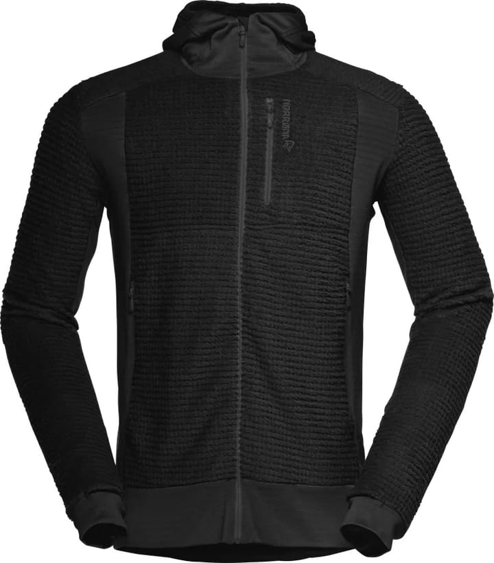 Norrøna Men's Falketind Alpha120 Zip Hood Caviar Black Norrøna