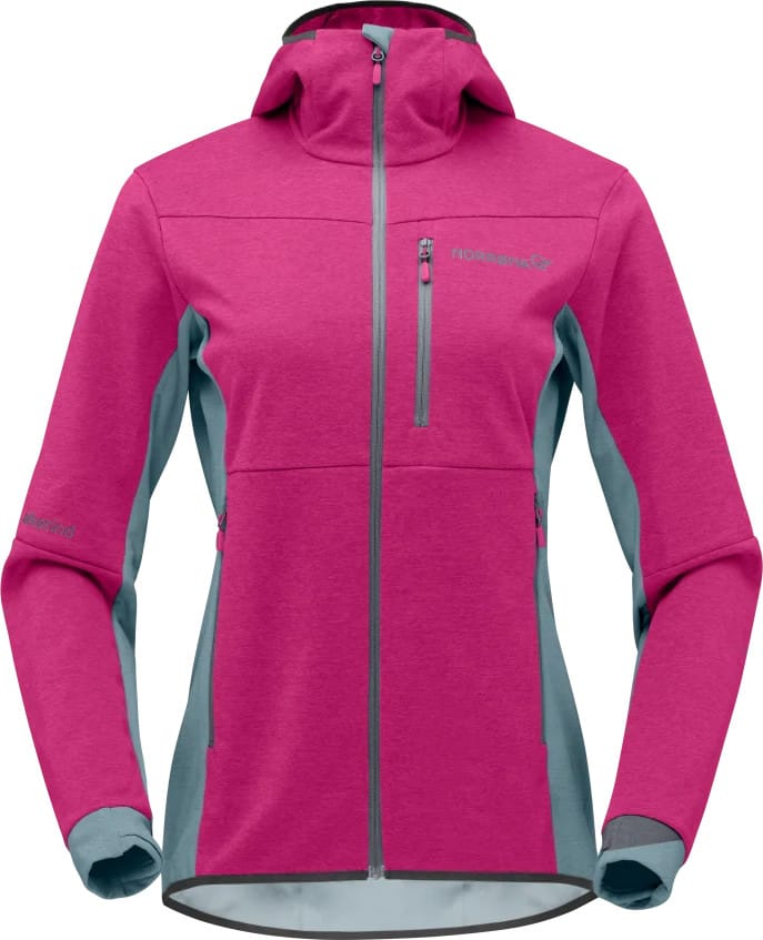 Norrøna Women's Falketind Warm2 Octa Hood Festival Fuchsia