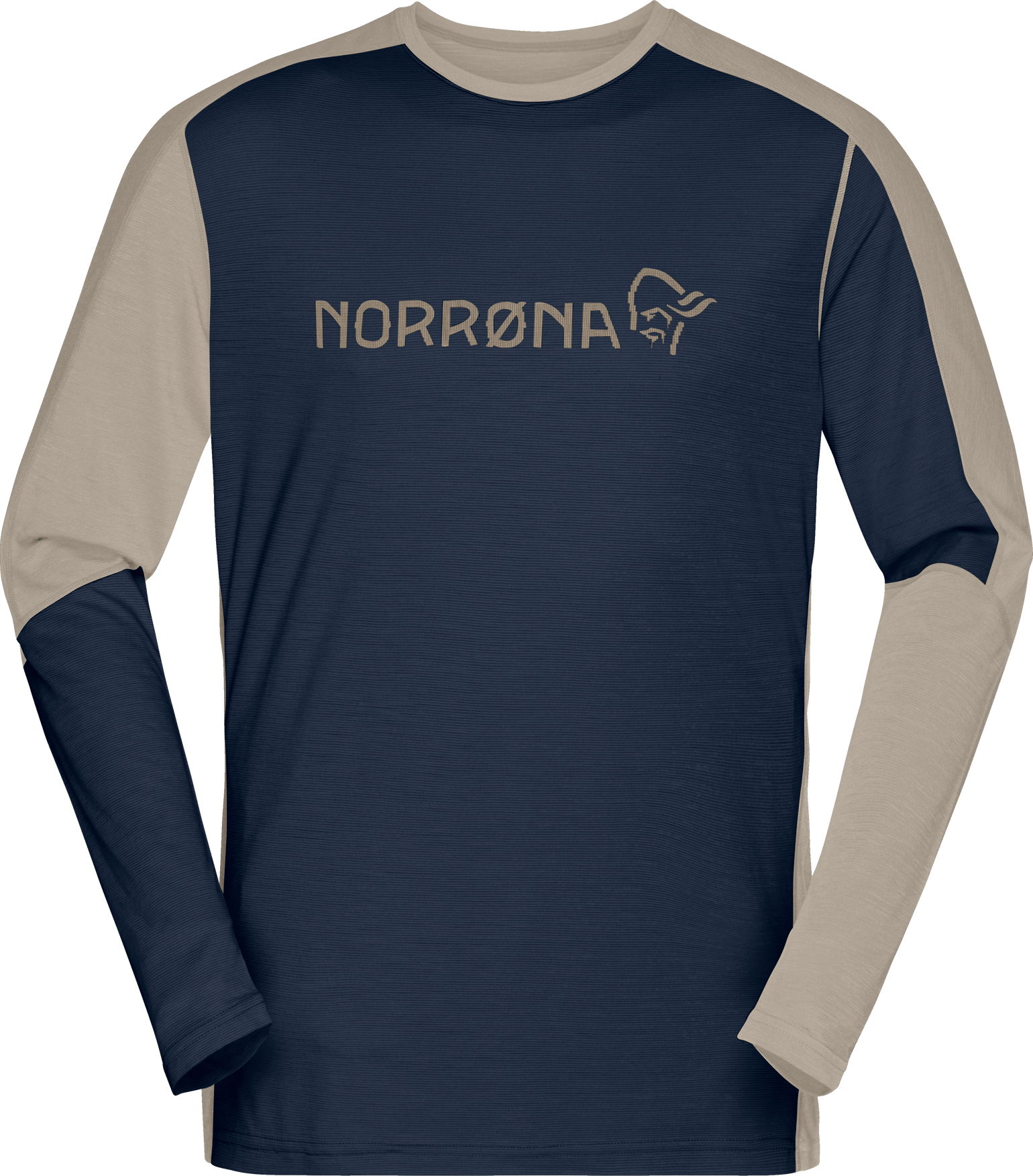 Norrøna Men's Falketind Equaliser Merino Round Neck Indigo Night/Pure Cashmere