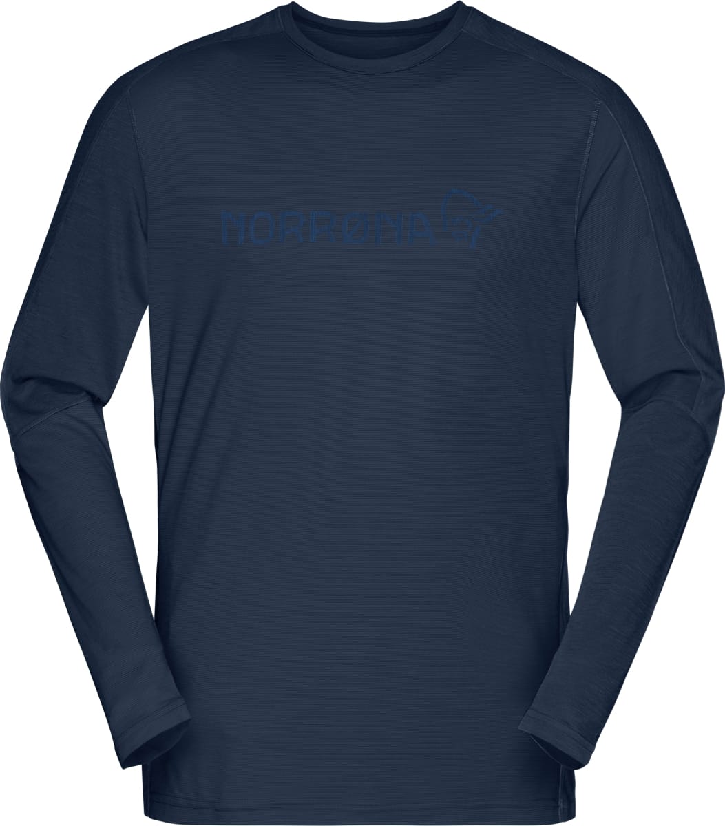 Norrøna Men's Falketind Equaliser Merino Round Neck Indigo Night