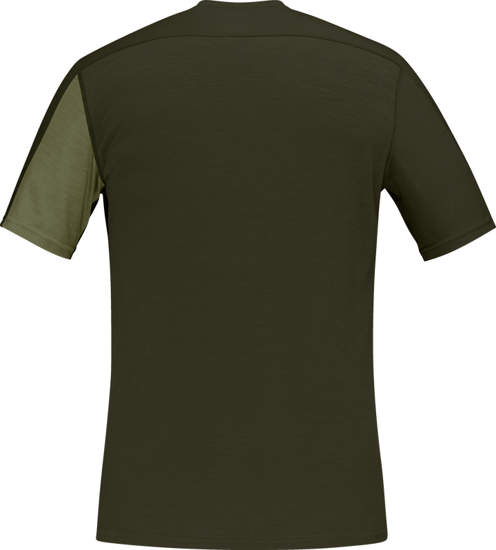 Norrøna Men's Falketind Equaliser Merino T-Shirt Olive Night/Rosin Norrøna