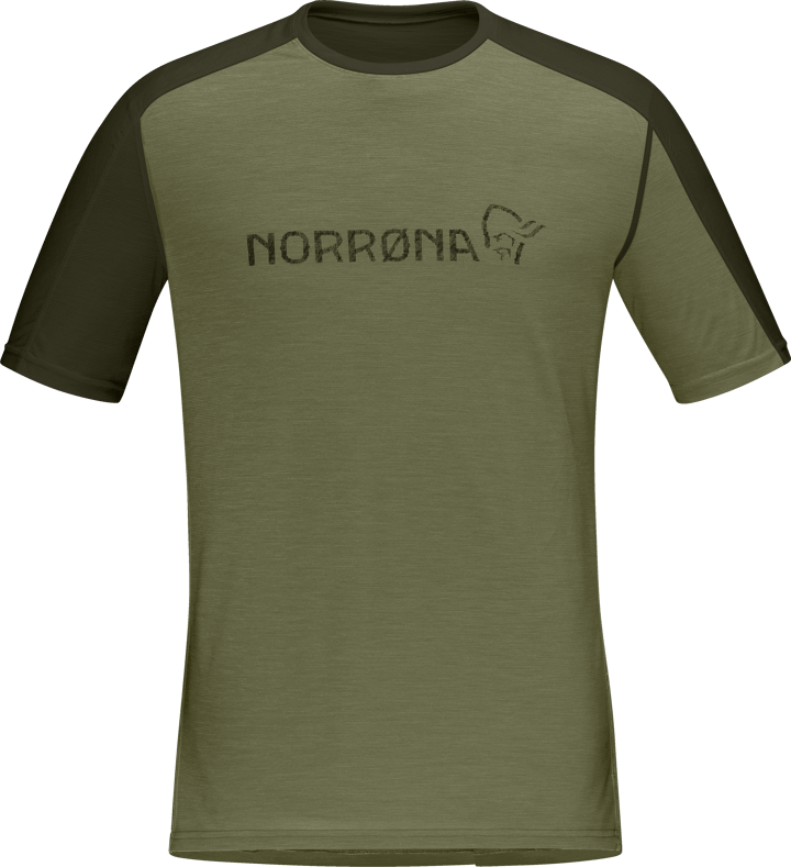 Norrøna Men's Falketind Equaliser Merino T-Shirt Olive Night/Rosin Norrøna