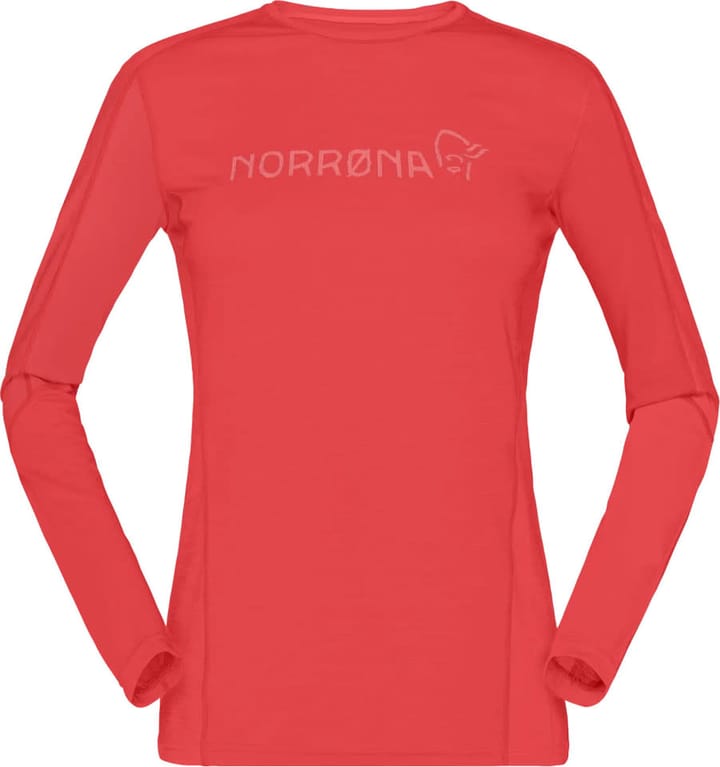 Norrøna Women's Falketind Equaliser Merino Round Neck Paprika Norrøna