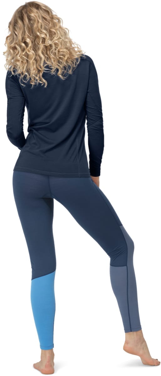 Norrøna Women's Falketind Equaliser Merino Round Neck Indigo Night Norrøna